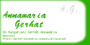 annamaria gerhat business card